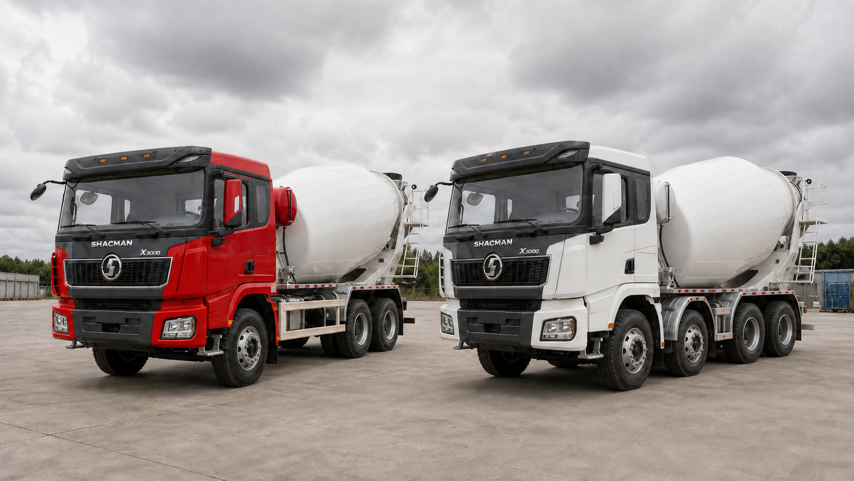 Сравнение автобетоносмесителей SHACMAN X3000 6×4 и 8×4
