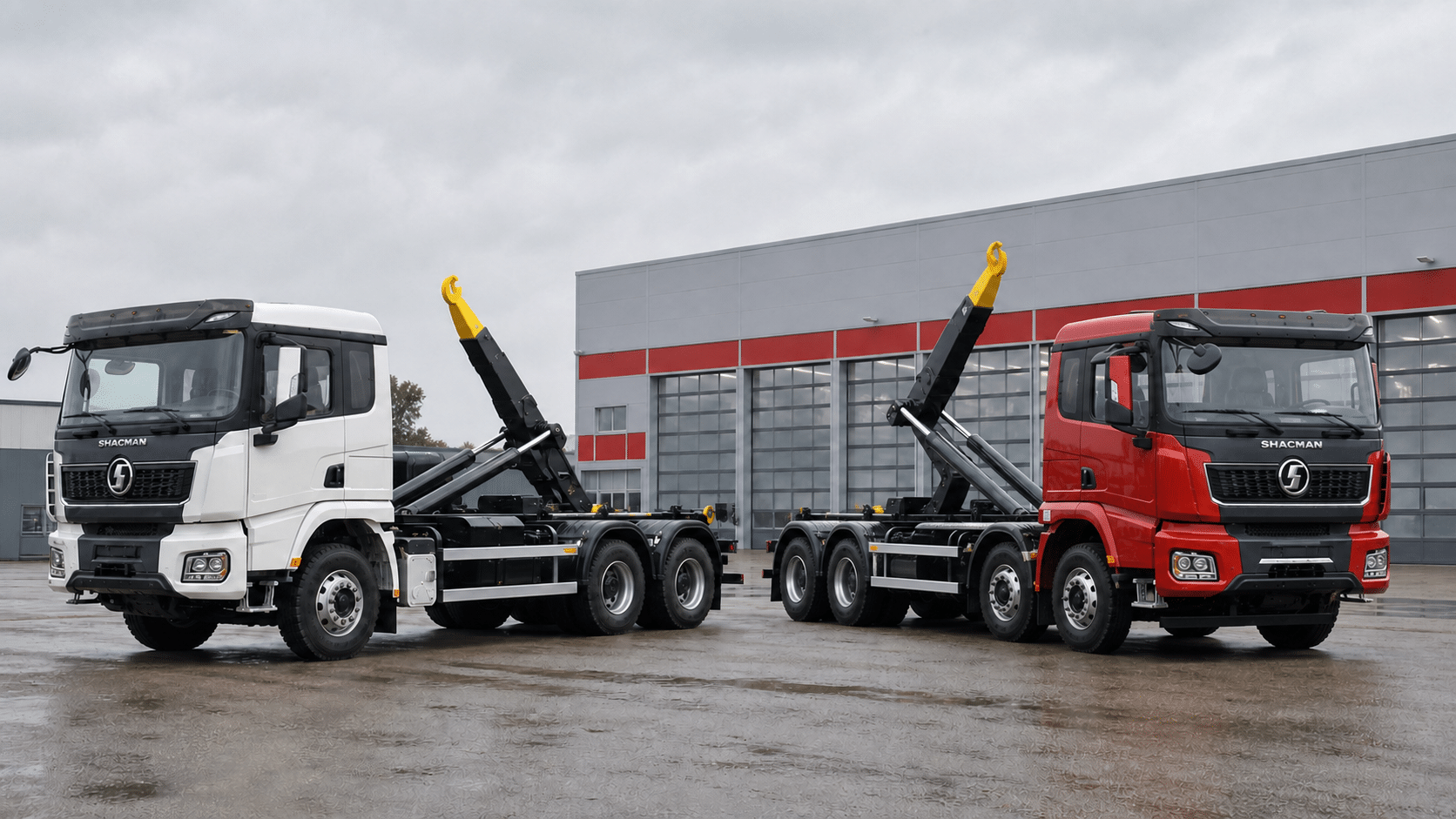 Сравнение крюковых погрузчиков SHACMAN X3000 6×4 и 8×4